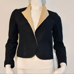 Vintage Cropped Wool Blazer